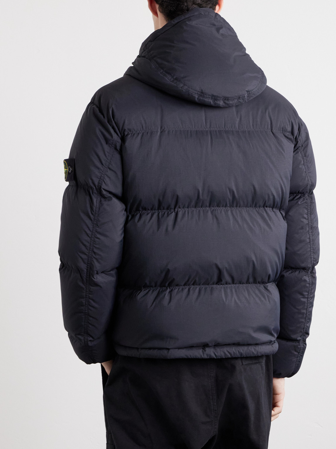 Padded Quilted Ripstop Cordura® Advanced Fabrics Hooded Down Jacket