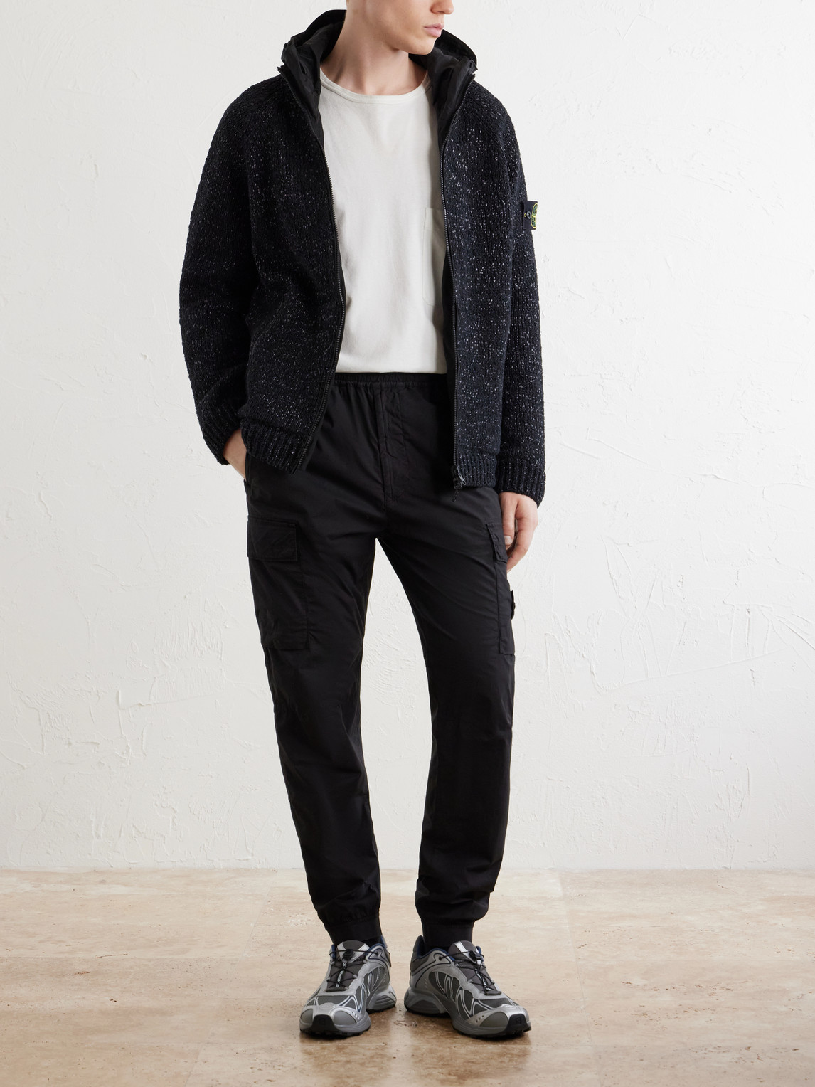 Tapered Stretch Cotton-Blend Cargo Trousers