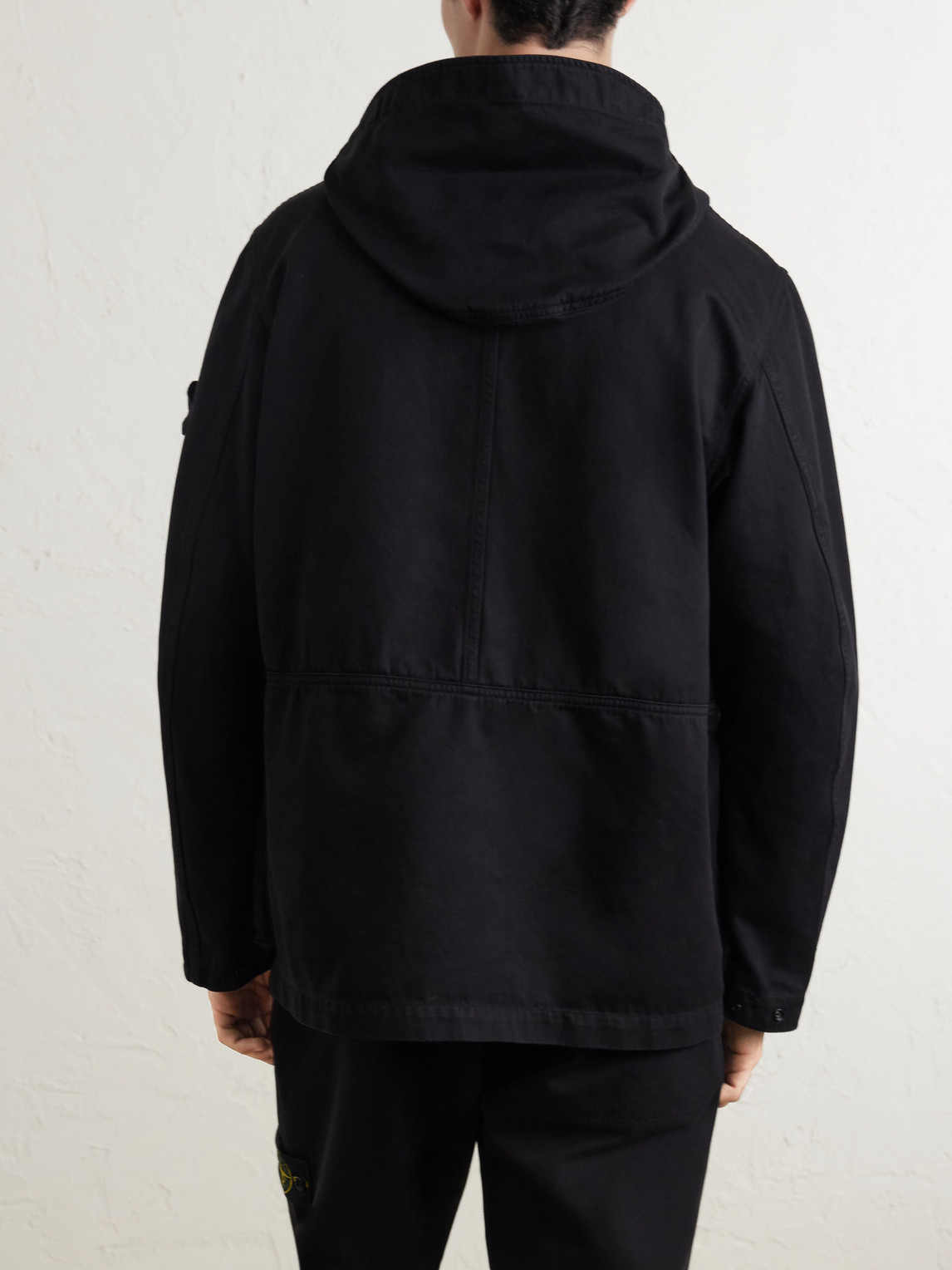 Anti-Drop Garment-Dyed Dense Cotton Twill-Tc Hooded Jacket