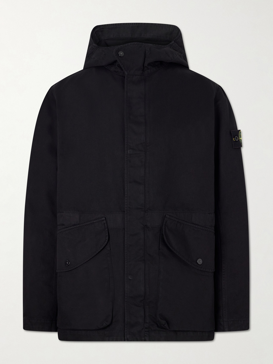 Anti-Drop Garment-Dyed Dense Cotton Twill-Tc Hooded Jacket