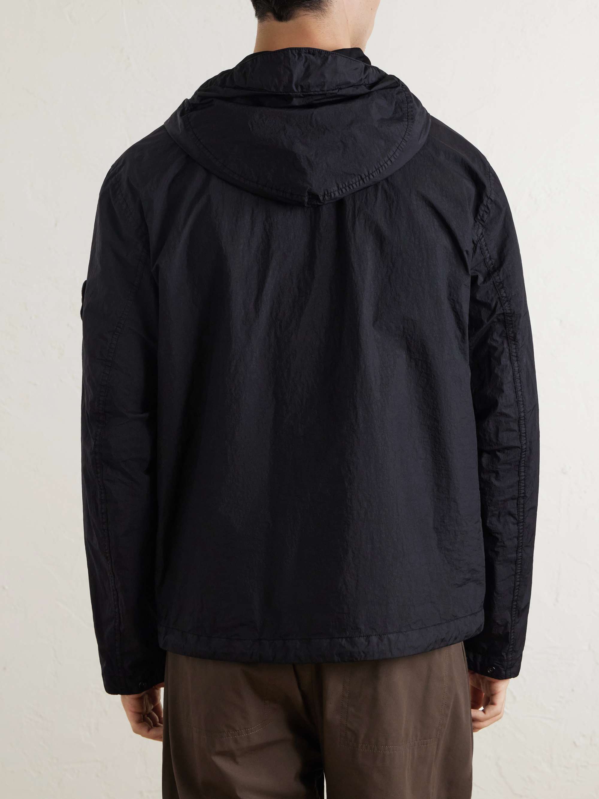 STONE ISLAND Crinkle-Shell Hooded Jacket for Men | MR PORTER