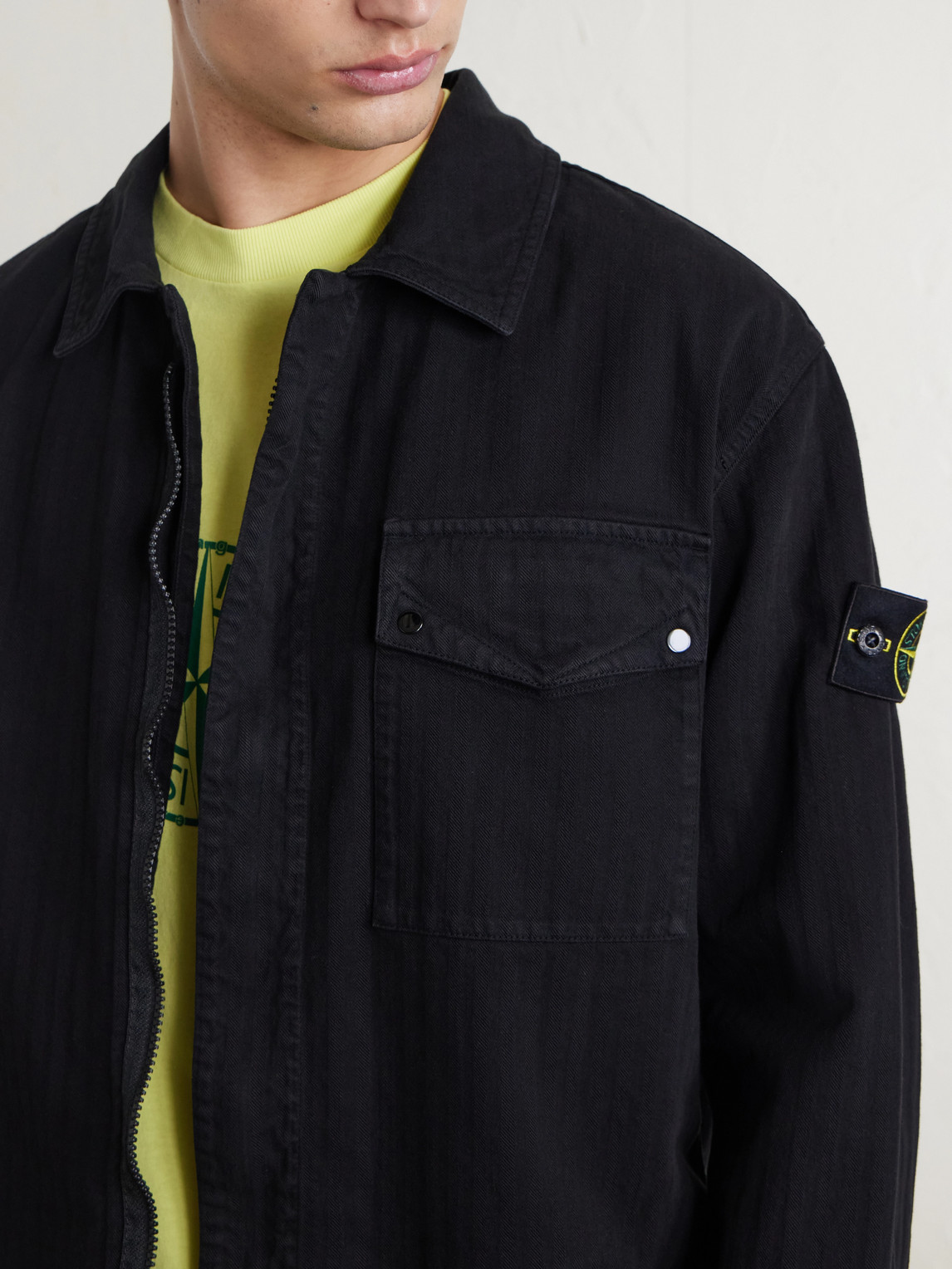 Herringbone Cotton Overshirt
