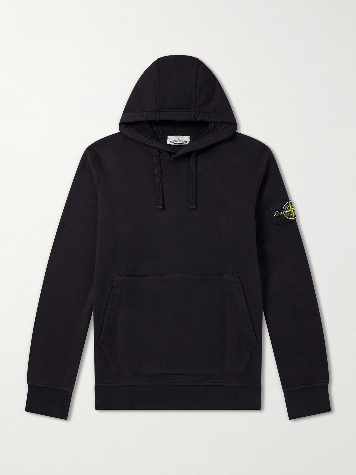 Garment-Dyed Cotton-Fleece Hoodie