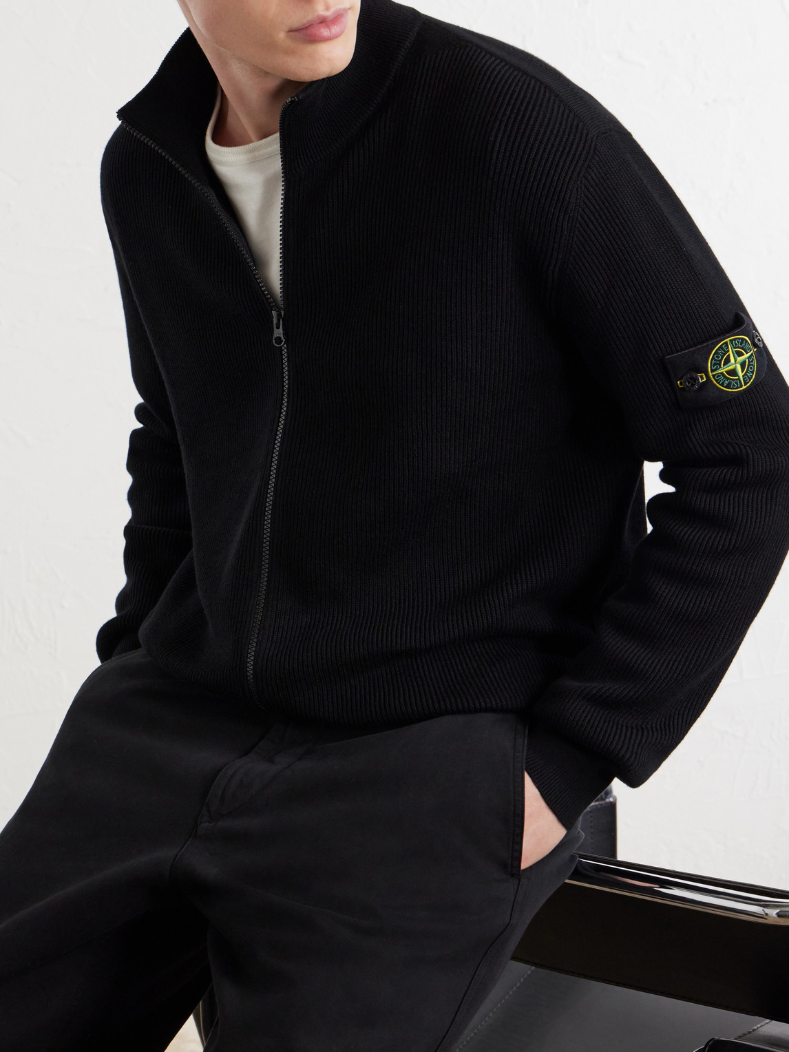 Organic Cotton Zip-Up Sweater
