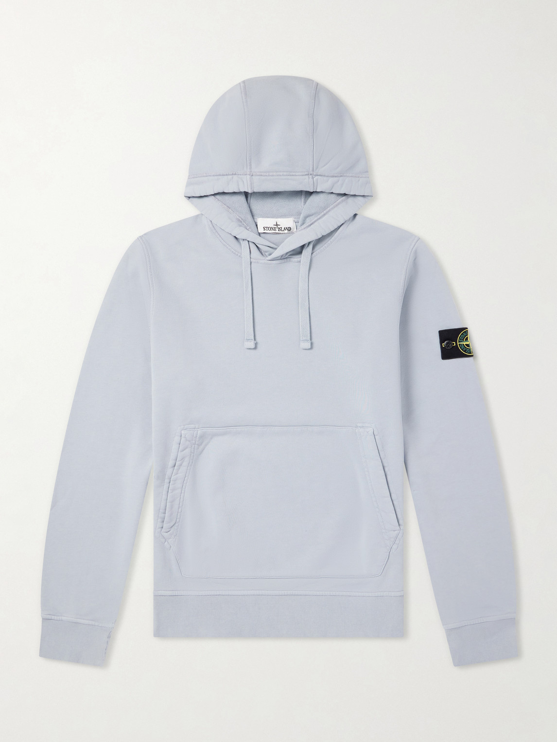 Garment-Dyed Cotton-Fleece Hoodie