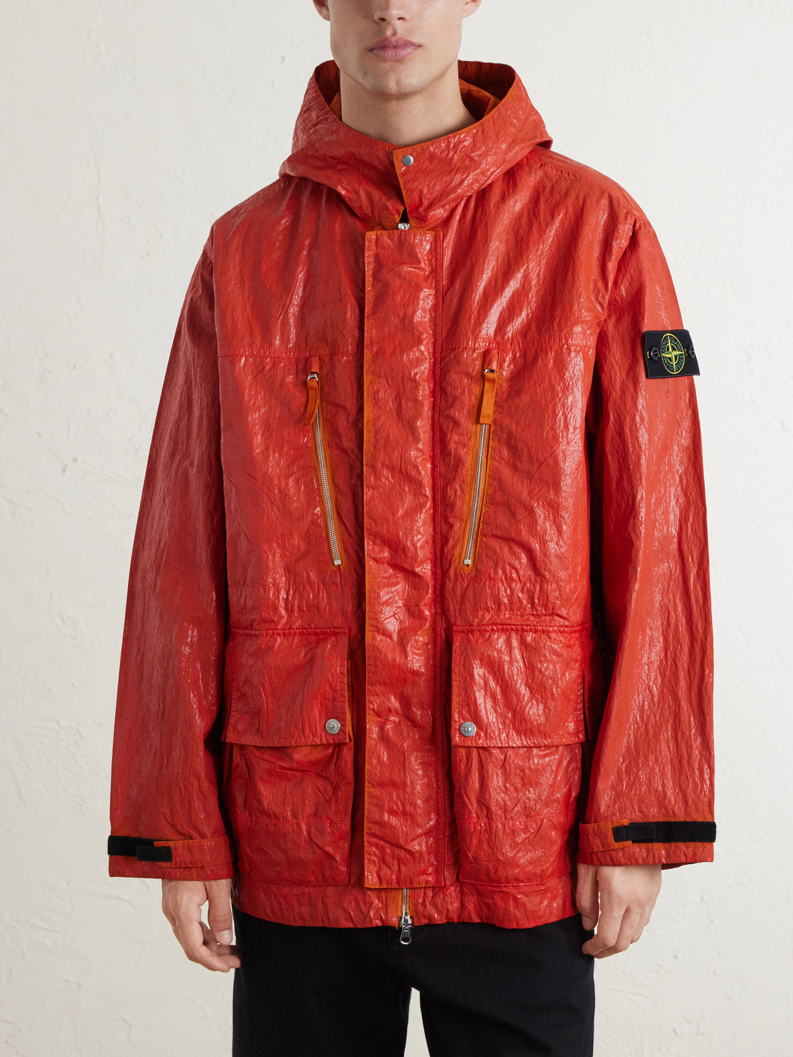 Garment-Dyed Recycled Slick Nylon Tela-Tc Jacket