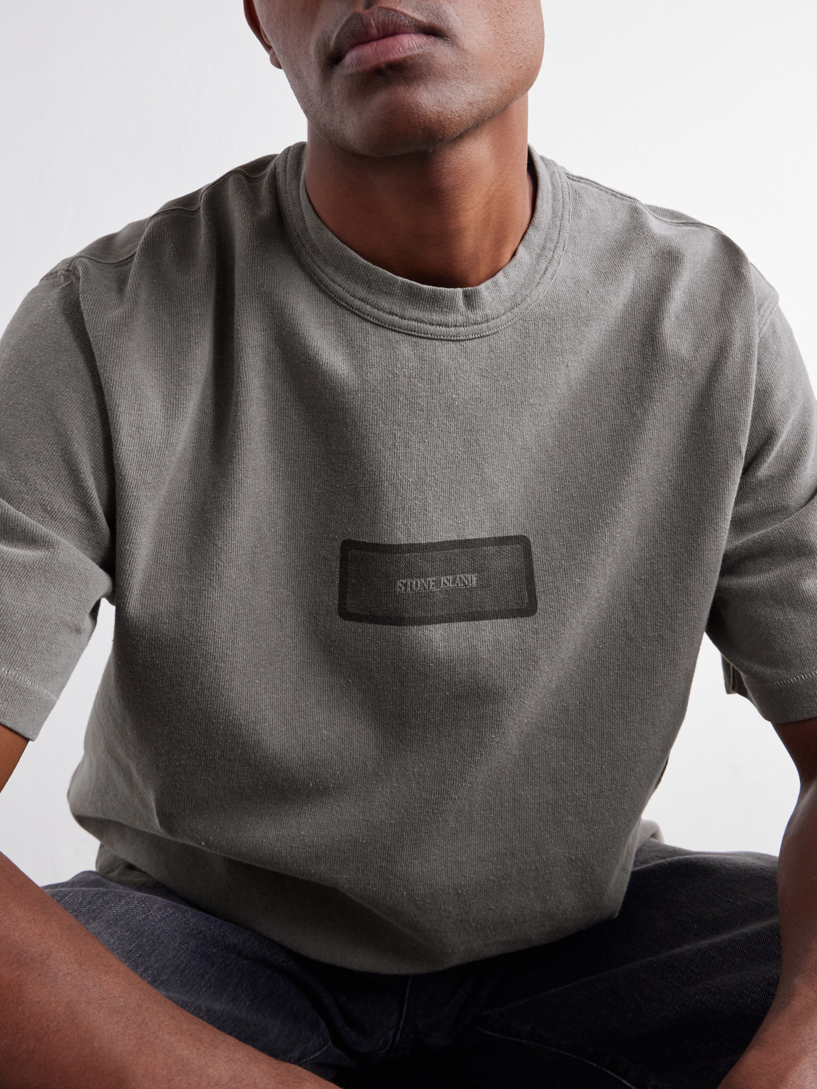 Logo-Print Mineral-Dyed Cotton-Jersey T-Shirt