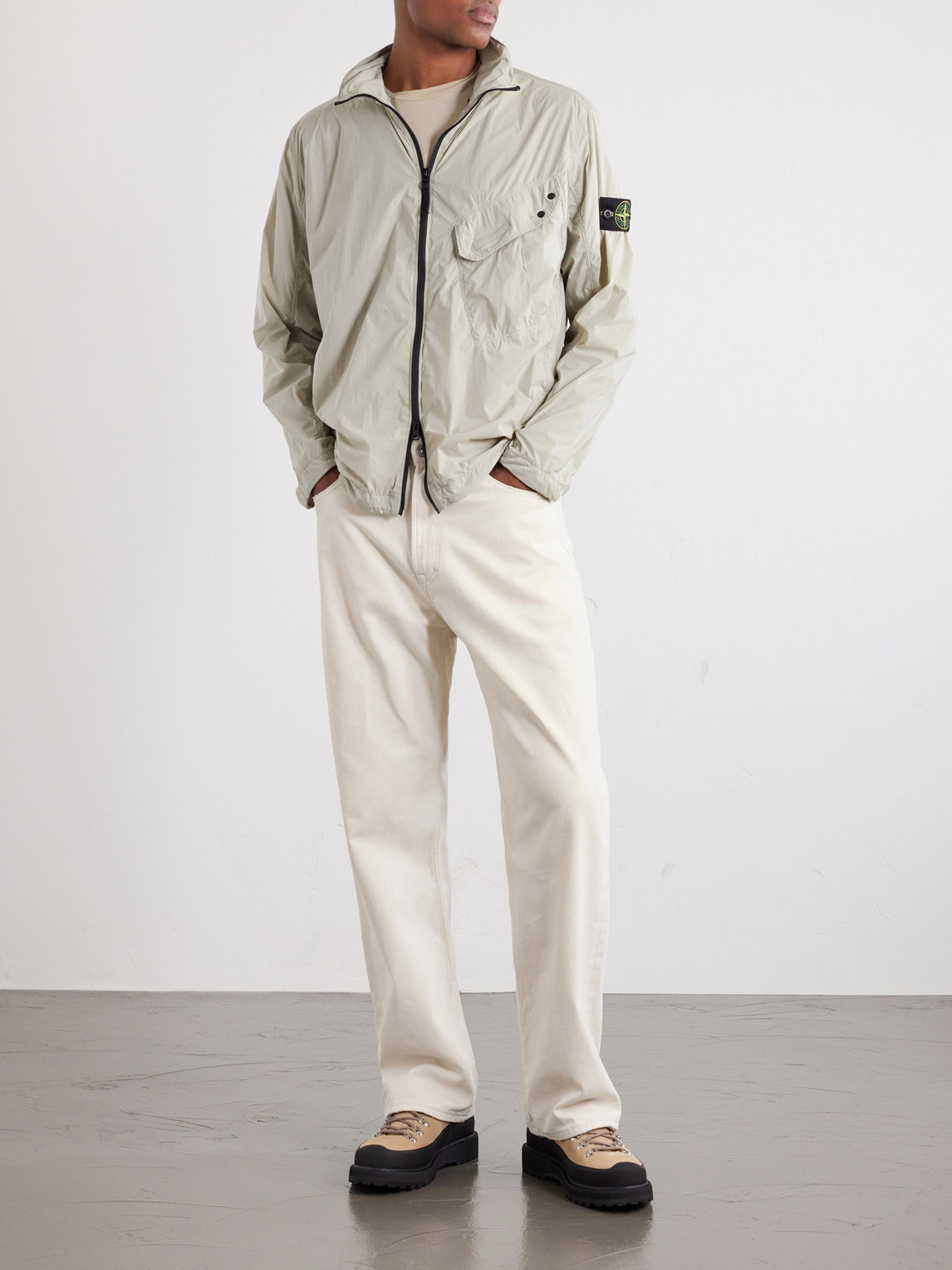 Garment-Dyed Nylon Stretch-Tc Jacket