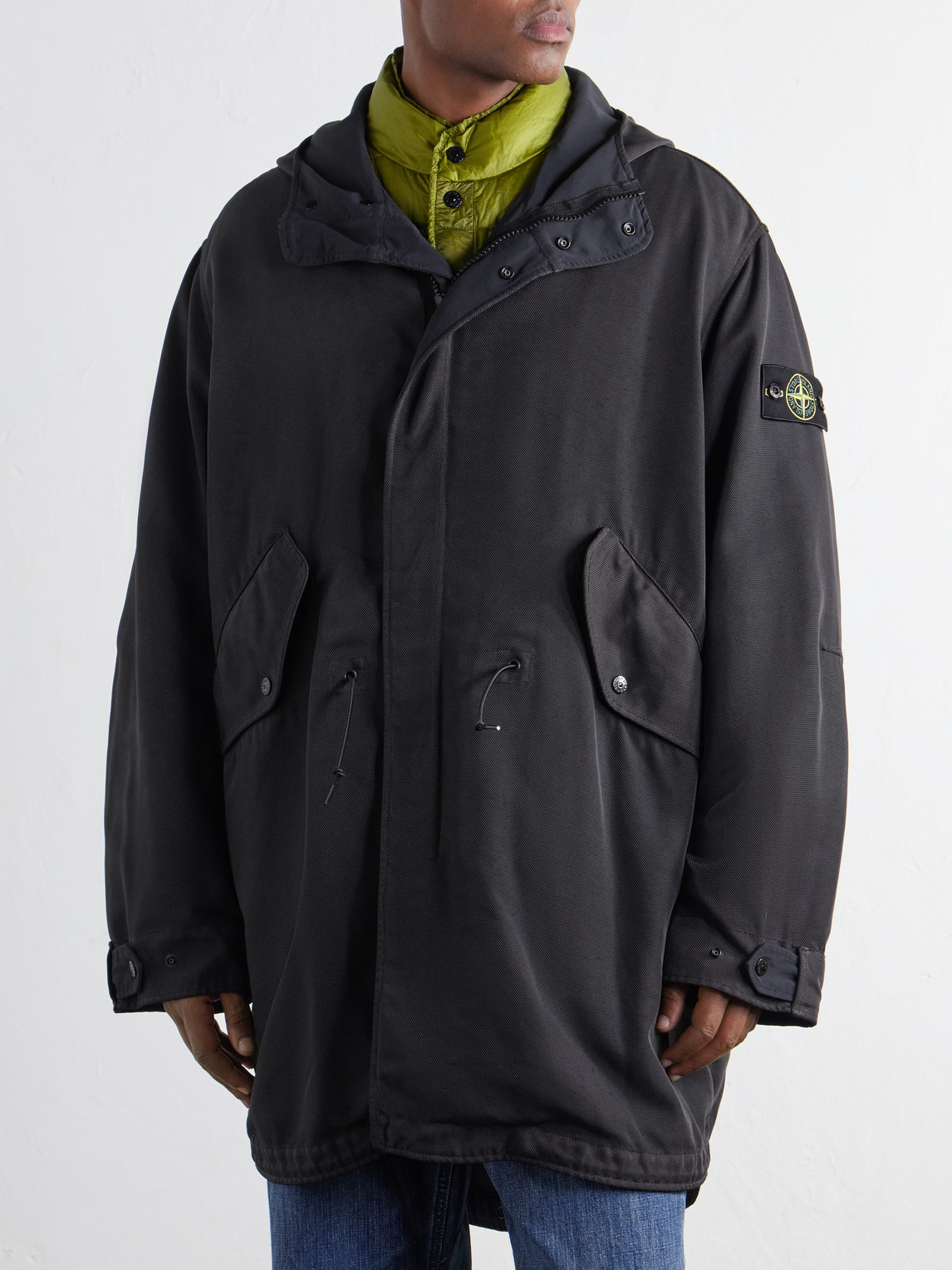 Hooded Layered Garment-Dyed Shell-Tc Parka