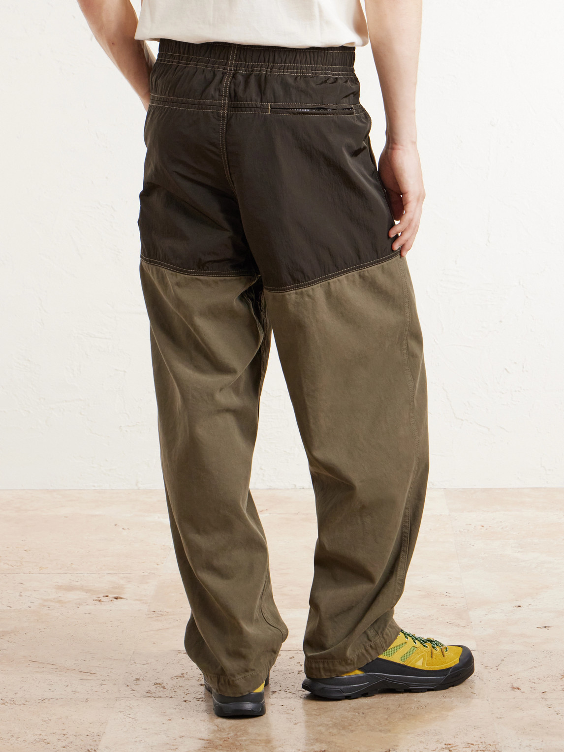 Wide-Leg Garment-Dyed Organic Panama Cotton Trousers