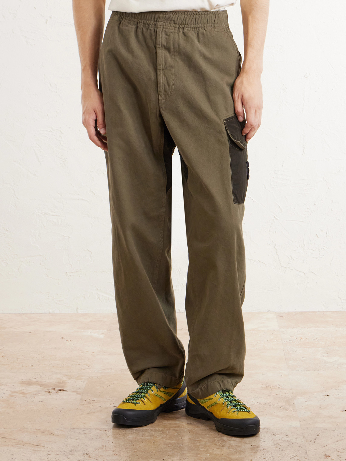 Wide-Leg Garment-Dyed Organic Panama Cotton Trousers