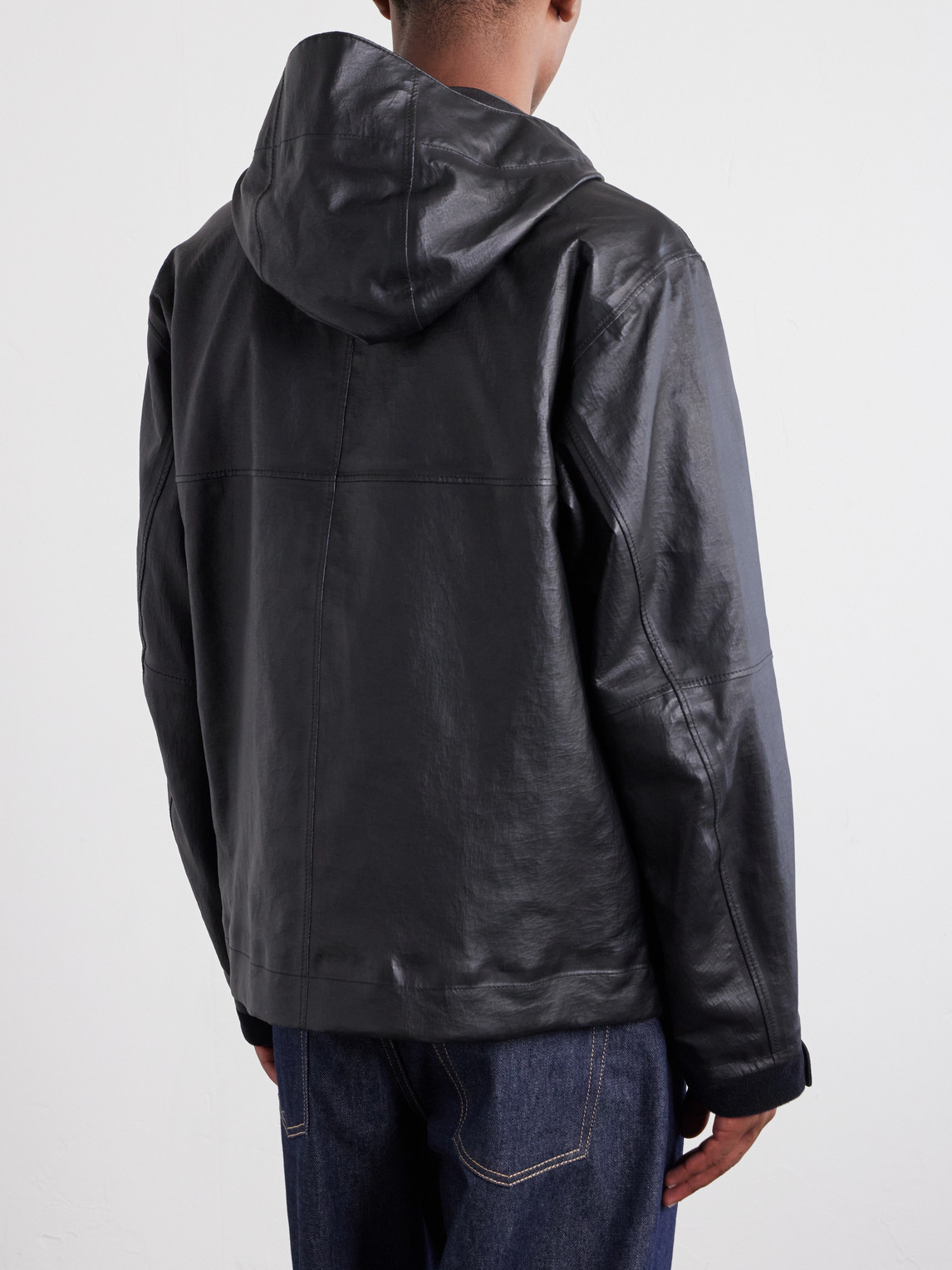 Hooded Leather