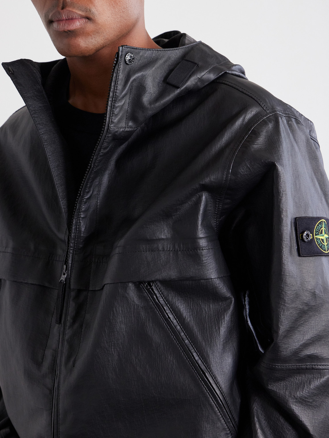 Hooded Leather