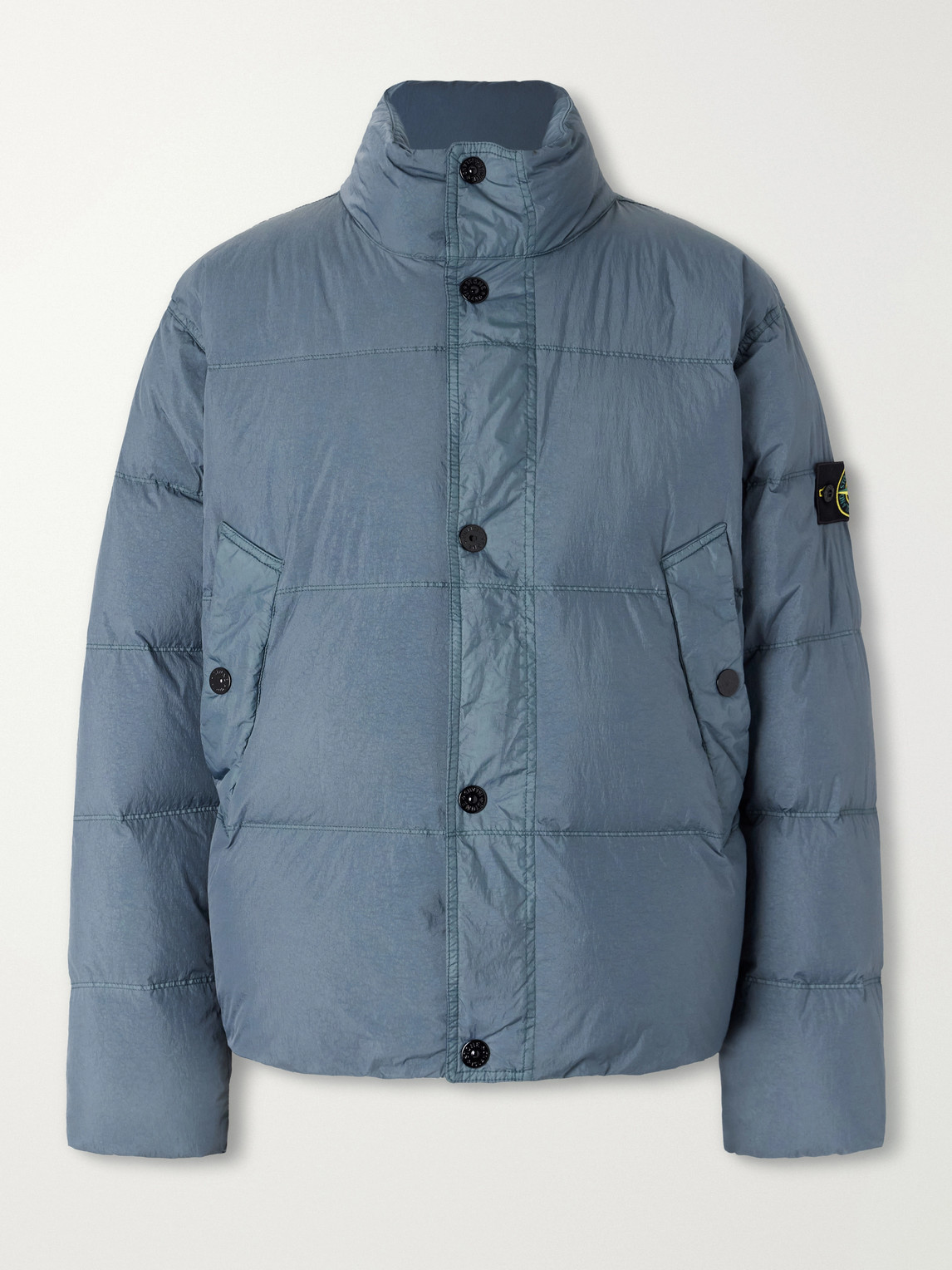 Quilted Garment-Dyed Recycled Crinkle Reps Ny Shell Down Jacket