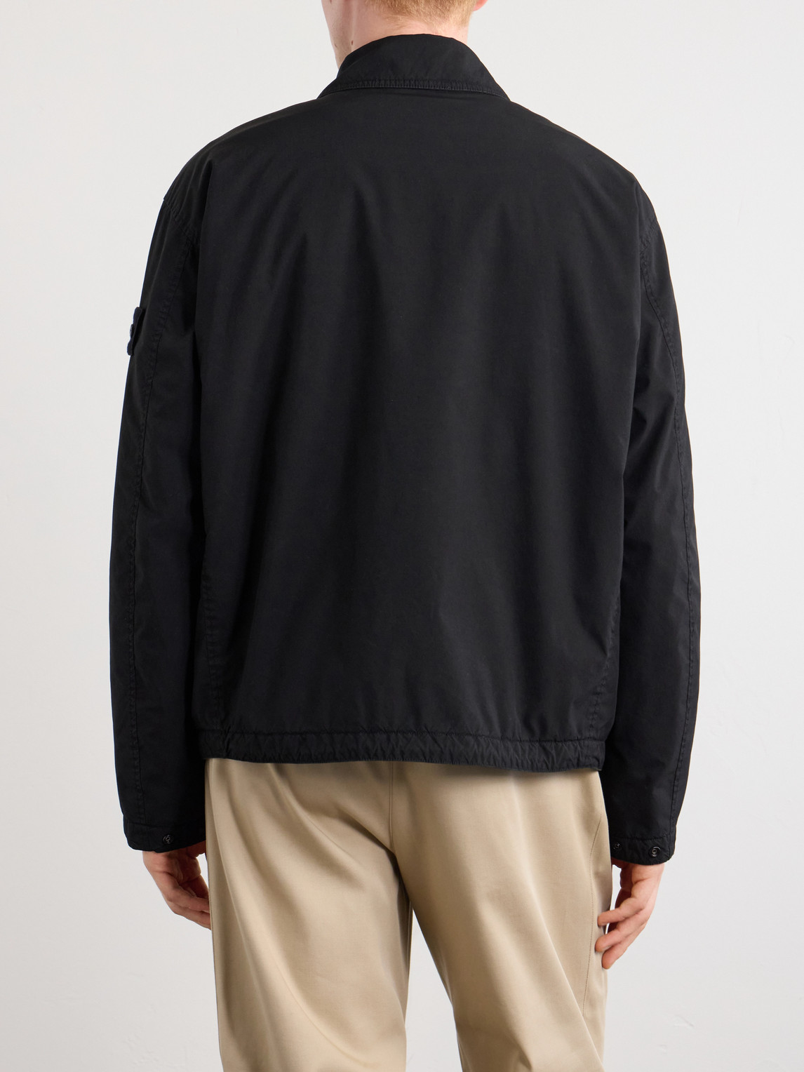 Garment-Dyed Light Compact Touch Poly-Tc Shell Jacket