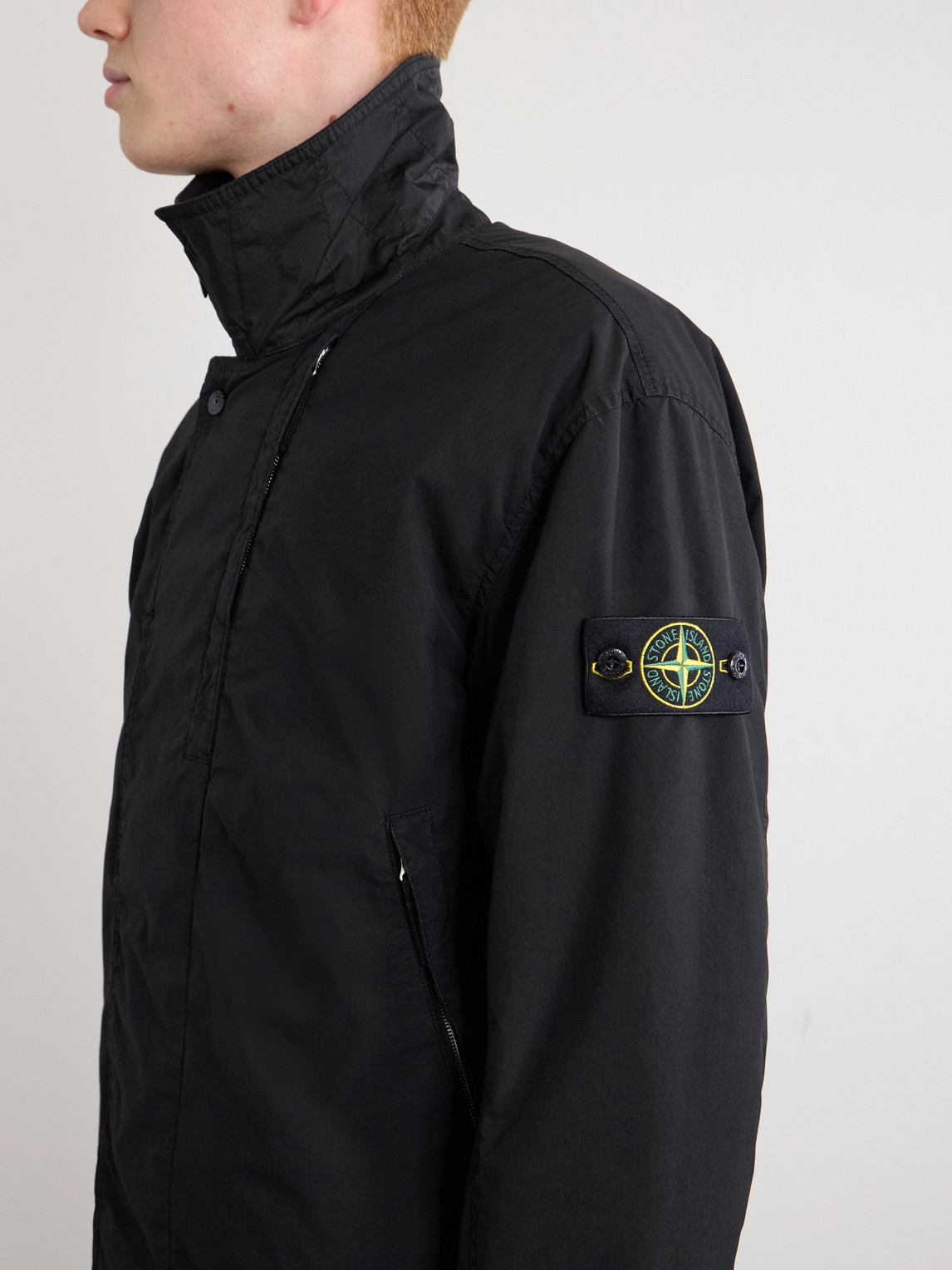 Garment-Dyed Light Compact Touch Poly-Tc Shell Jacket