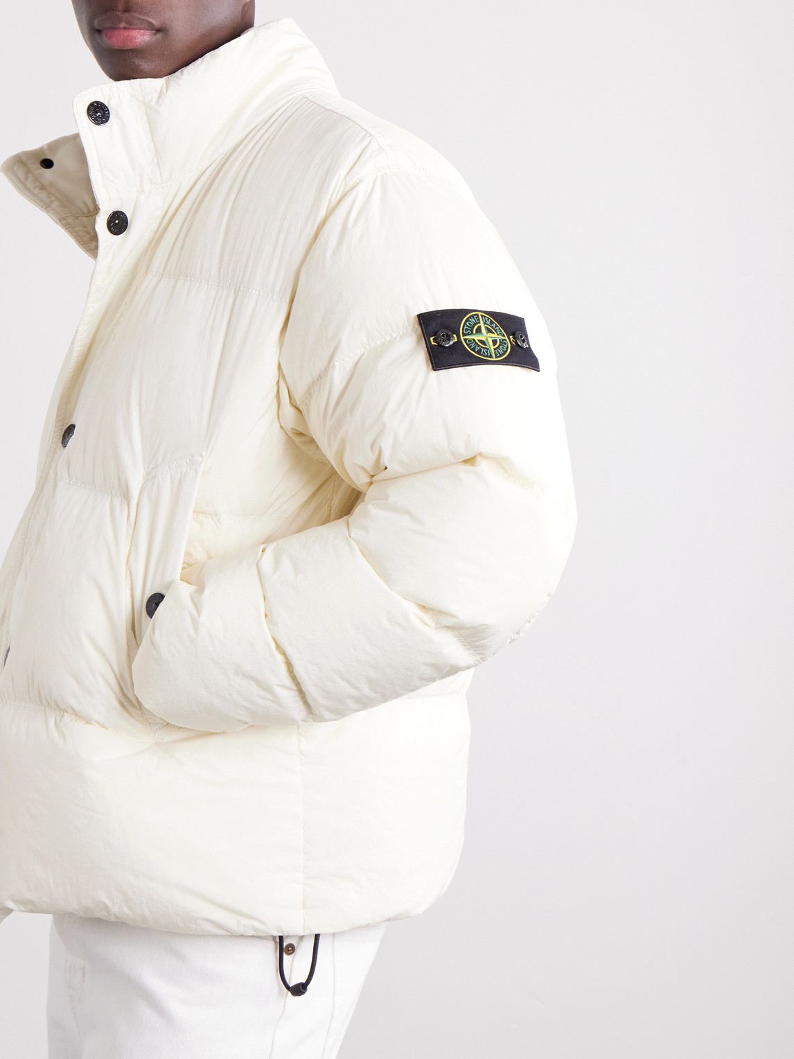 Quilted Garment-Dyed Recycled Crinkle Reps Ny Shell Down Jacket