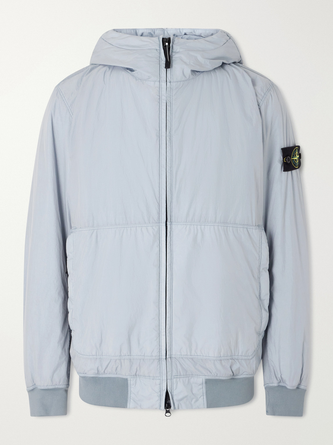 Padded Garment-Dyed Recycled Crinkle Reps Ny Shell Hooded Jacket