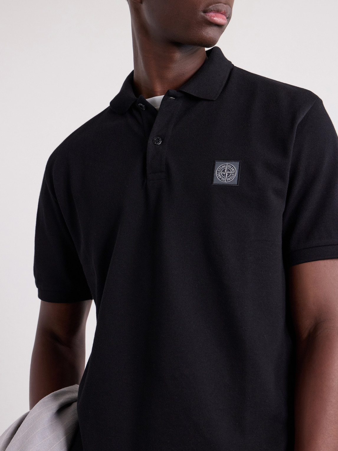 Logo-Appliquéd Organic Cotton-Piqué Polo Shirt