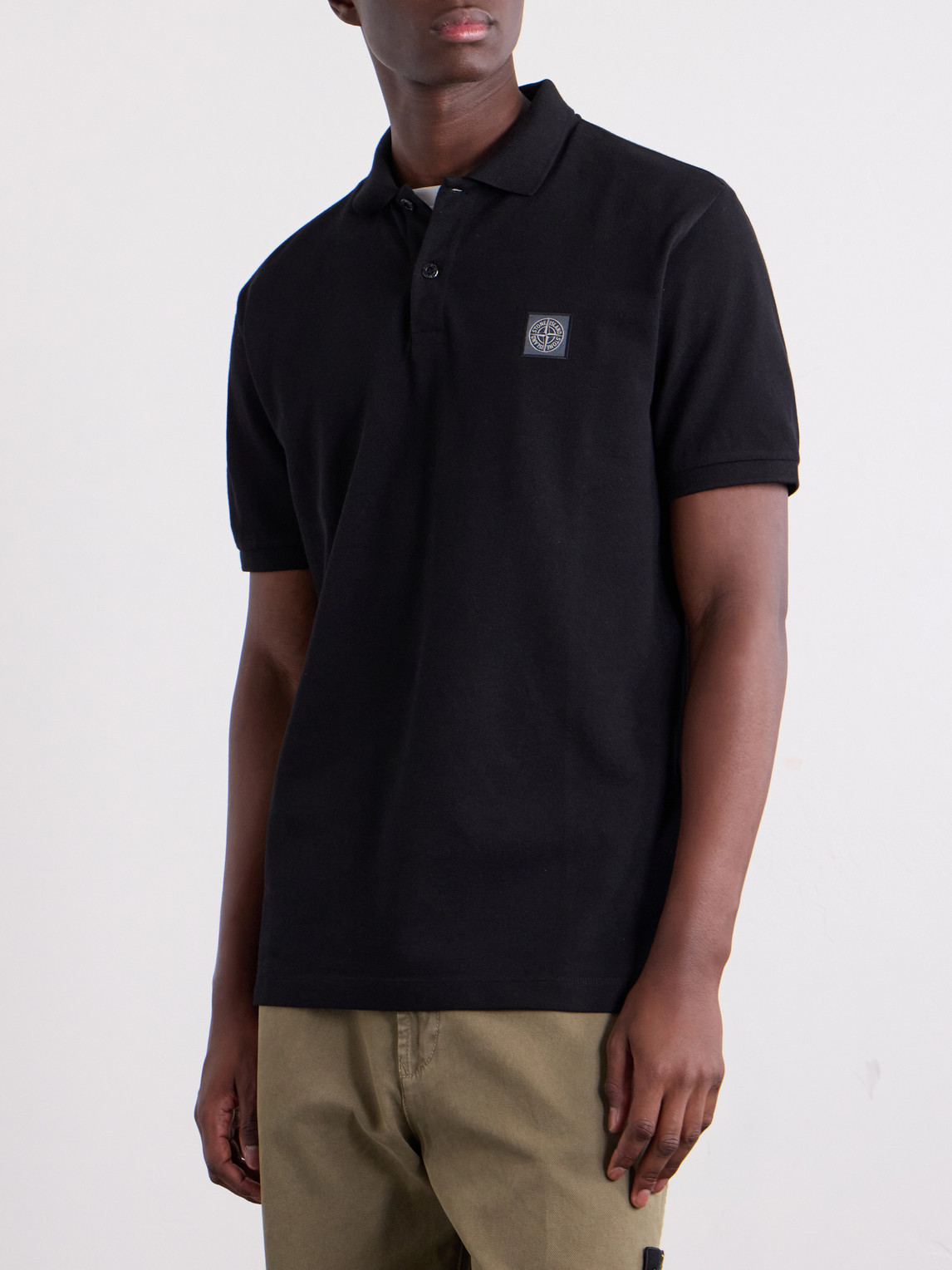Logo-Appliquéd Organic Cotton-Piqué Polo Shirt