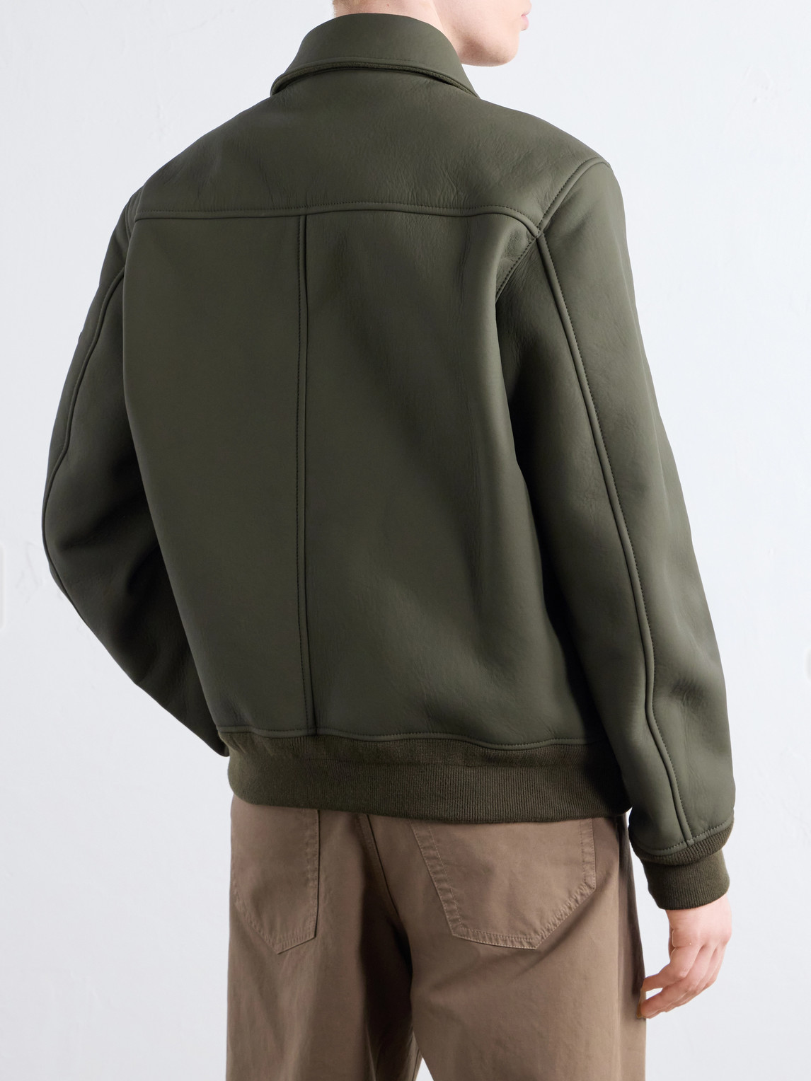Ghost Garment-Dyed Bonded Rubberised- Leather