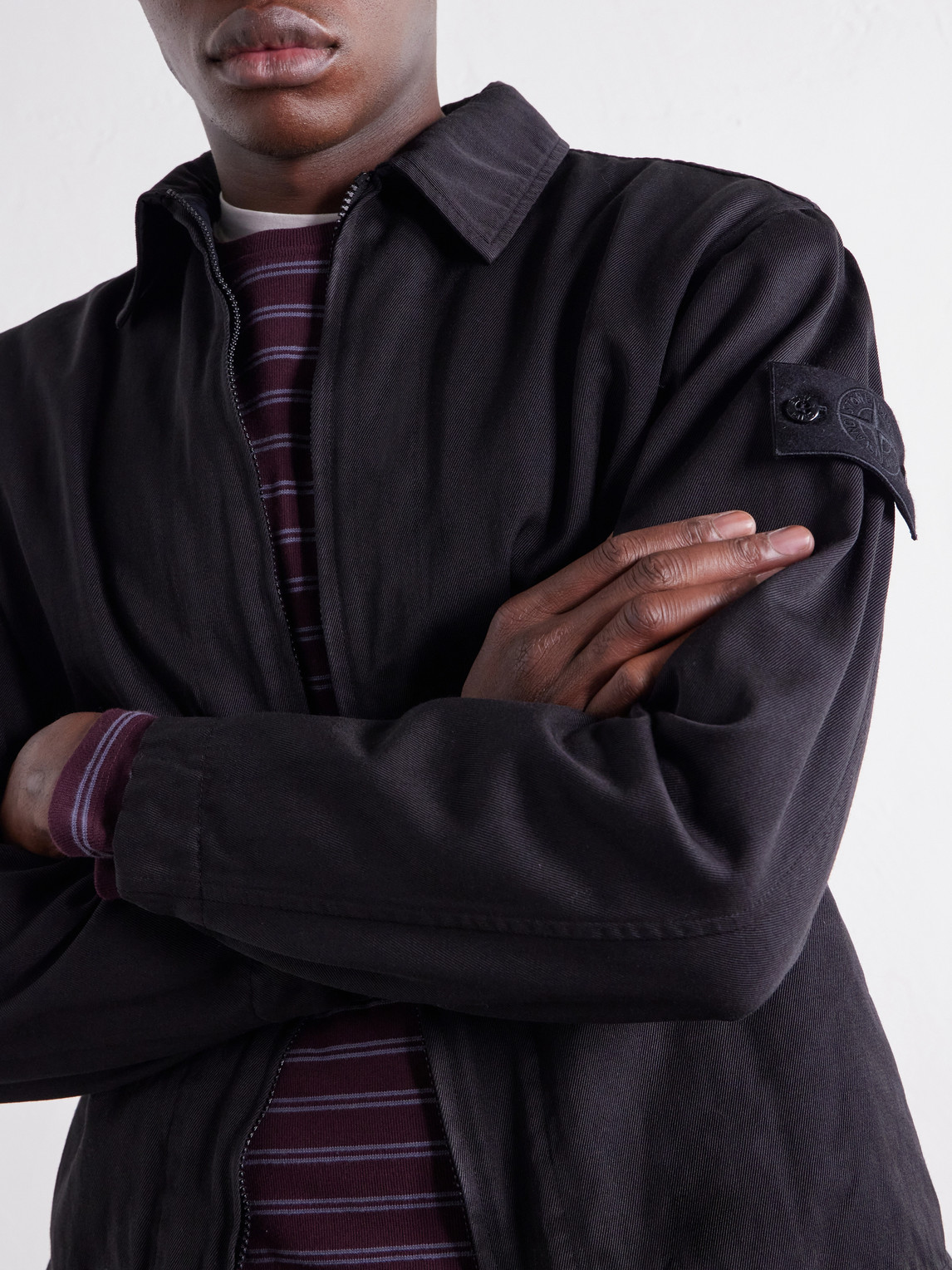 Ghost Garment-Dyed Wool And Cotton-Blend Gabardine-Tc Overshirt