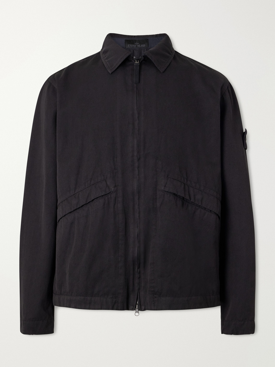 Ghost Garment-Dyed Wool And Cotton-Blend Gabardine-Tc Overshirt