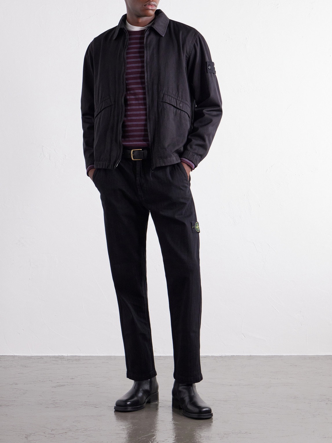Ghost Garment-Dyed Wool And Cotton-Blend Gabardine-Tc Overshirt