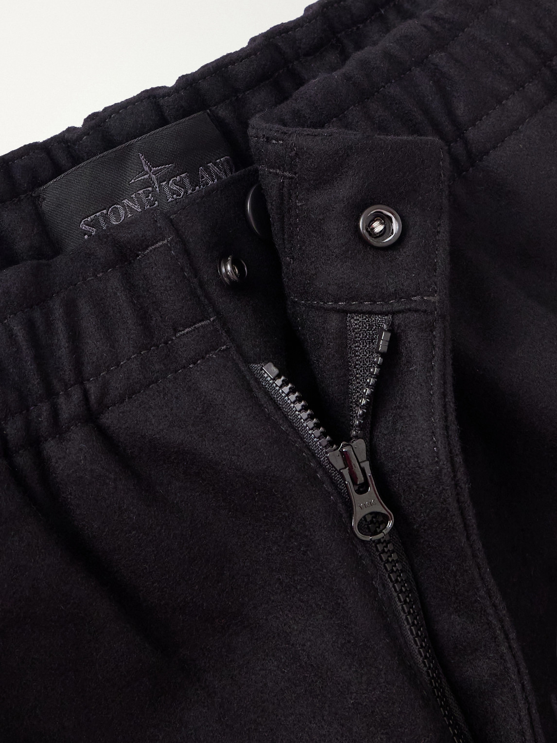 Ghost Tapered Wool And Nylon-Blend Flannel Drawstring Trousers
