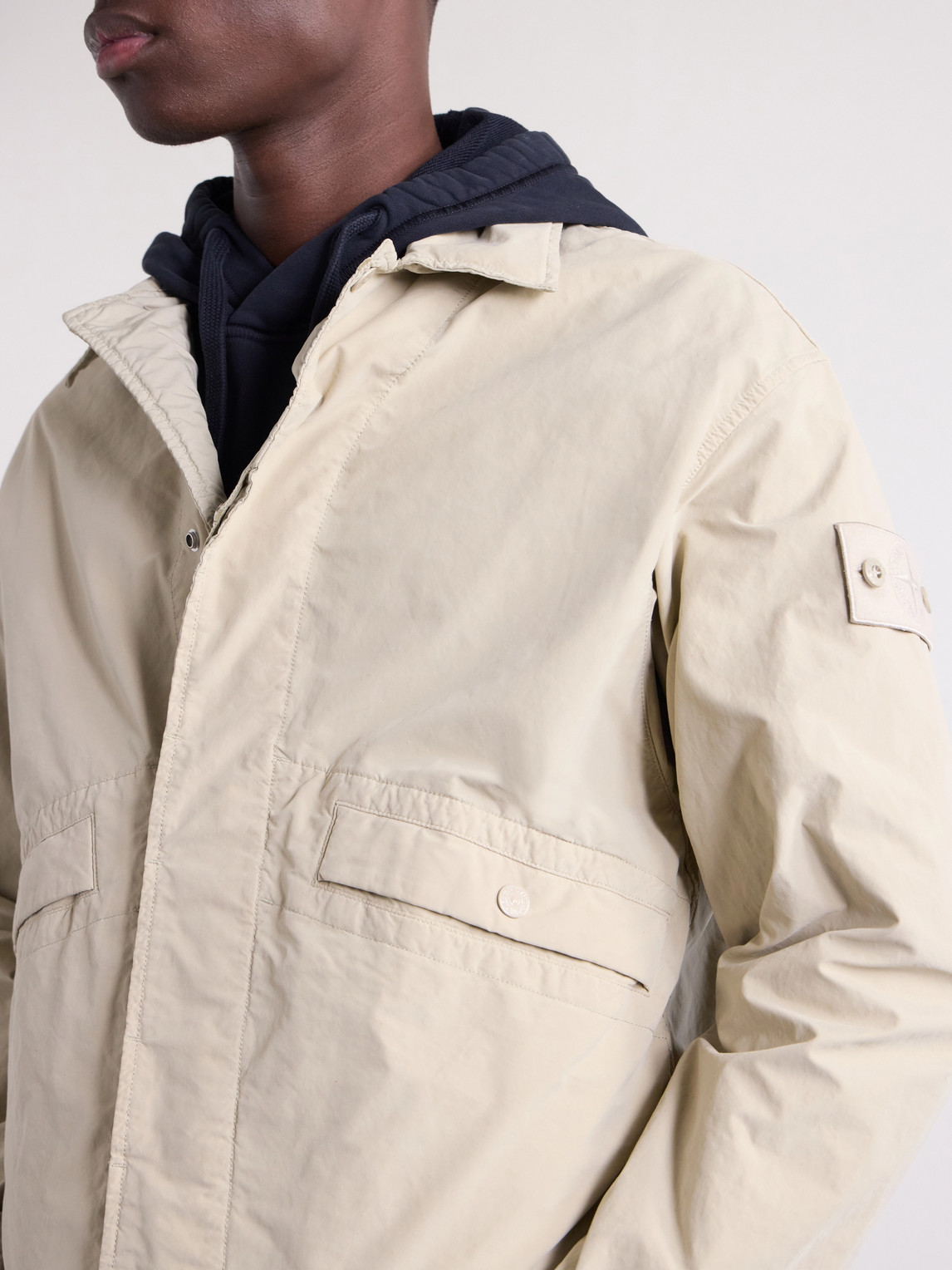 Ghost Garment-Dyed David Light-Tc Shell Jacket