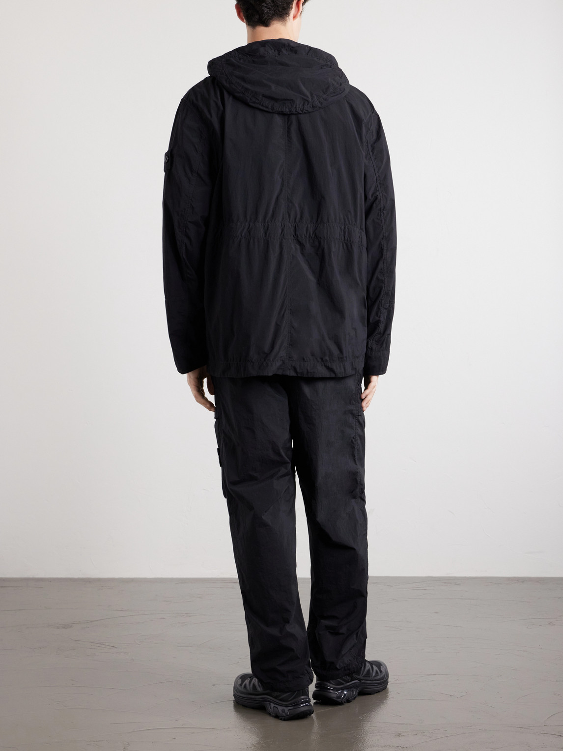 Ghost Garment-Dyed Nylon Smerigliato Hooded Parka