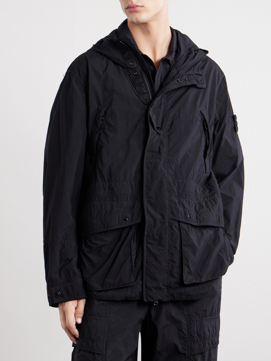 Ghost Garment-Dyed Nylon Smerigliato Hooded Parka