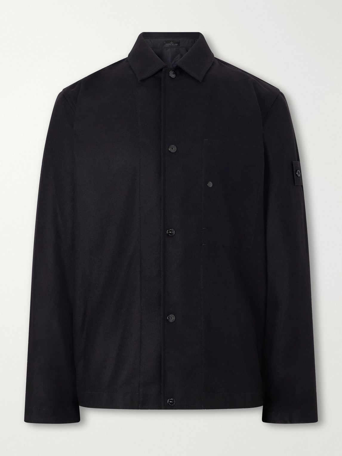Ghost Wool And Nylon Flannel Overshirt