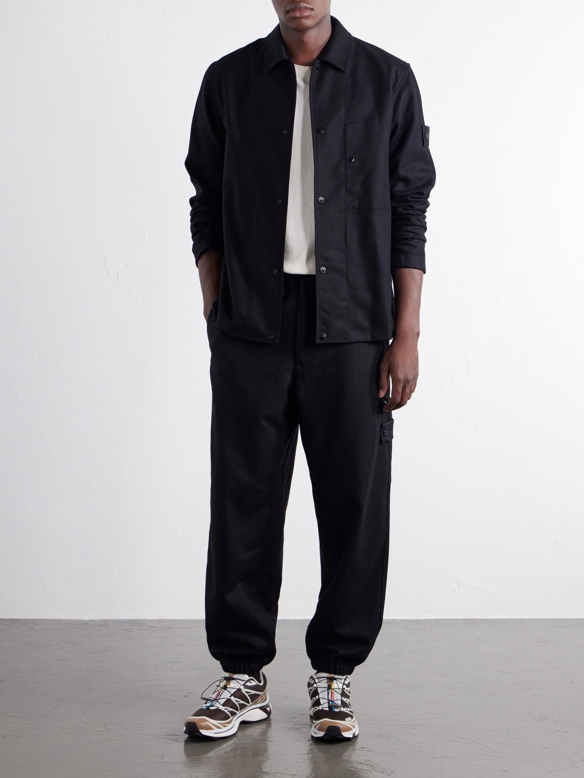 Ghost Wool And Nylon Flannel Overshirt