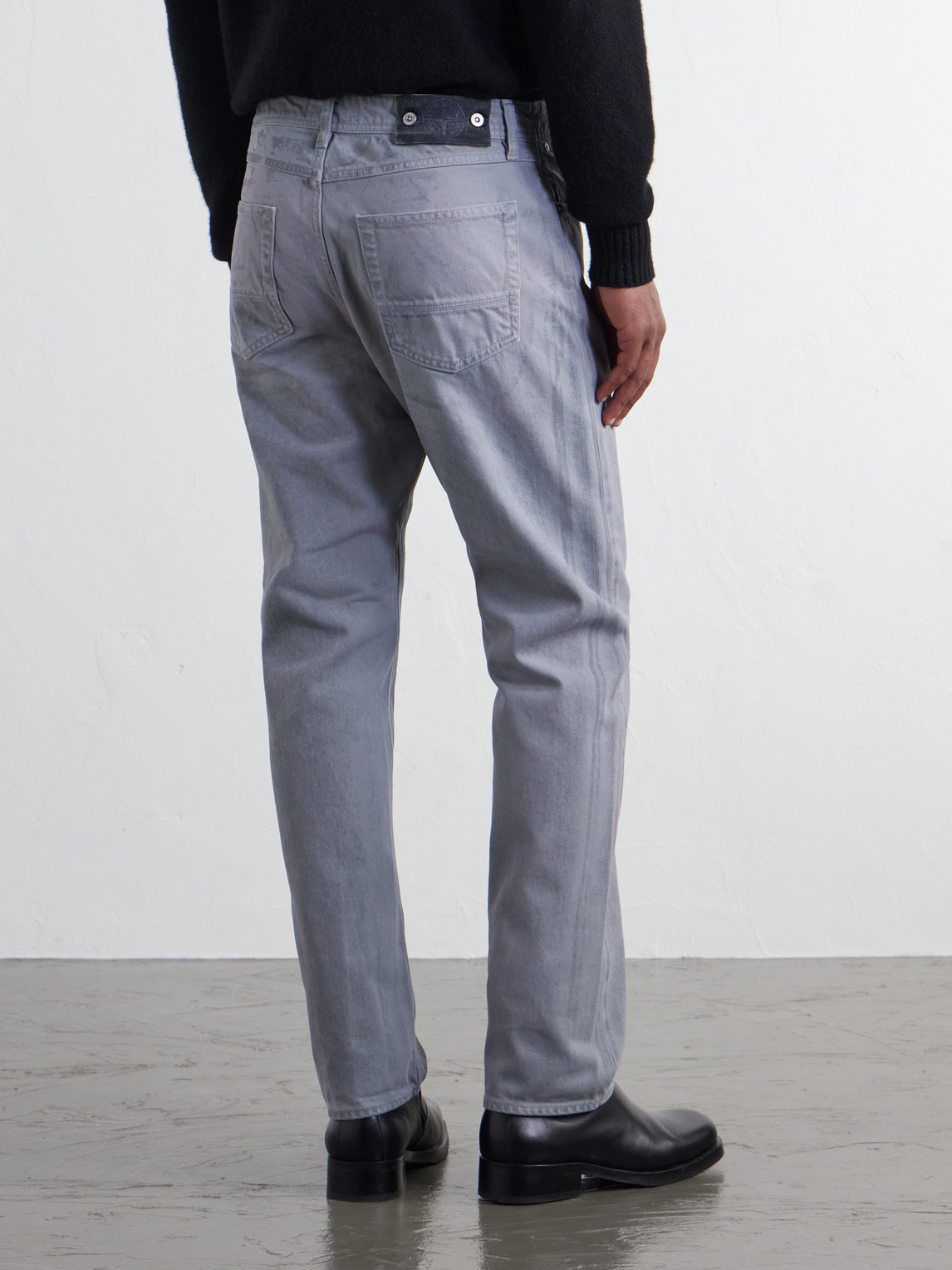 Denim Straight-Leg Corroded Bull Denim-Tc Jeans