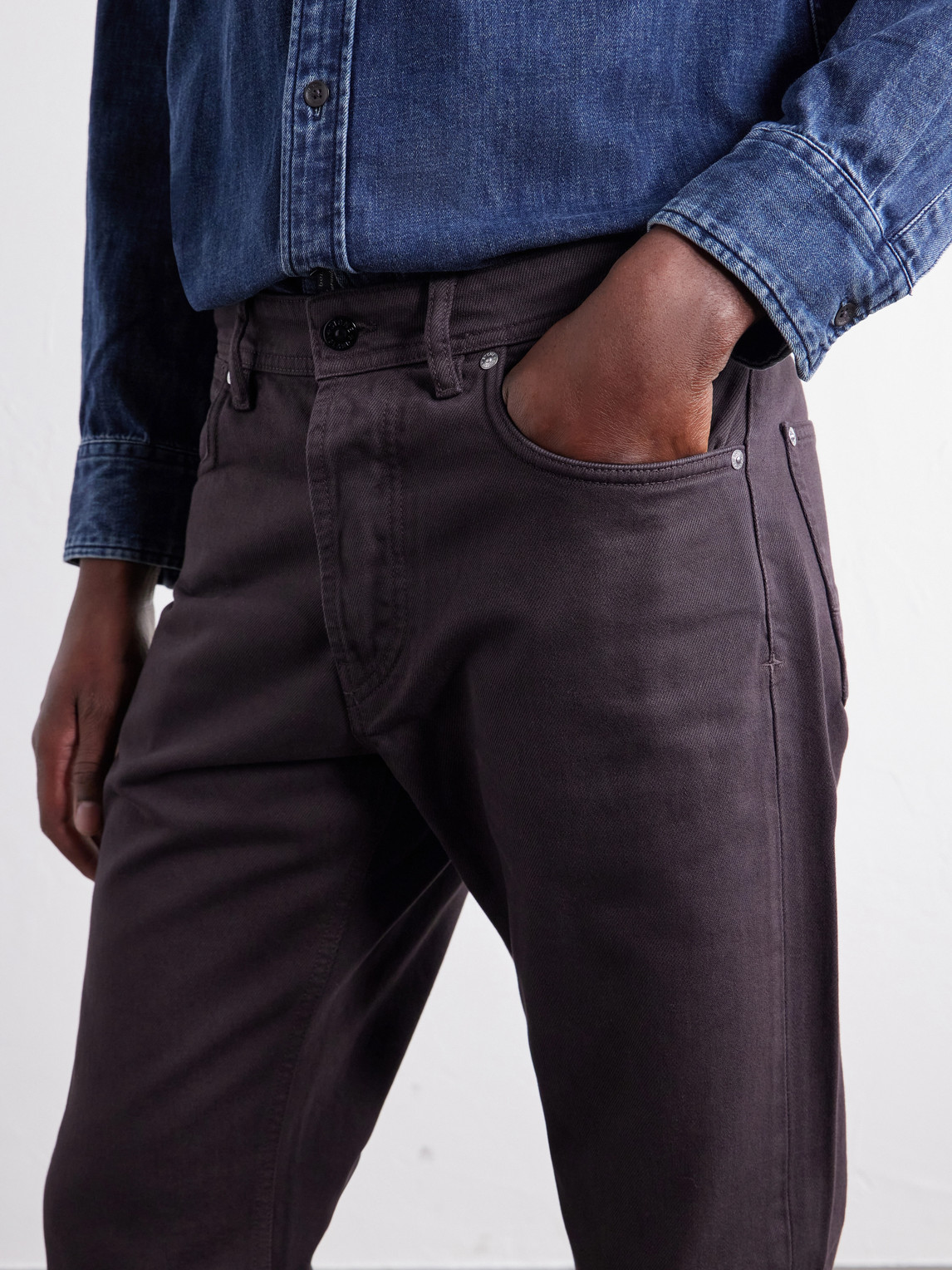 Denim Straight-Leg Regenerative-Cotton Jeans