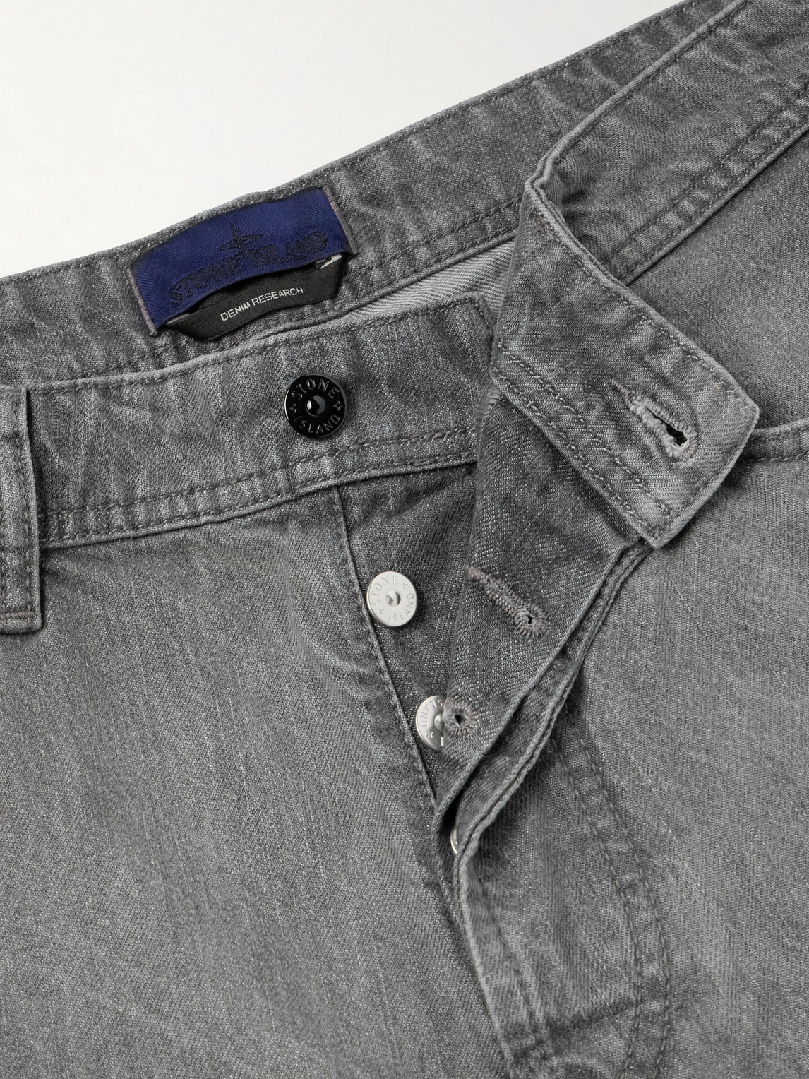 Denim Straight-Leg Organic-Cotton Jeans