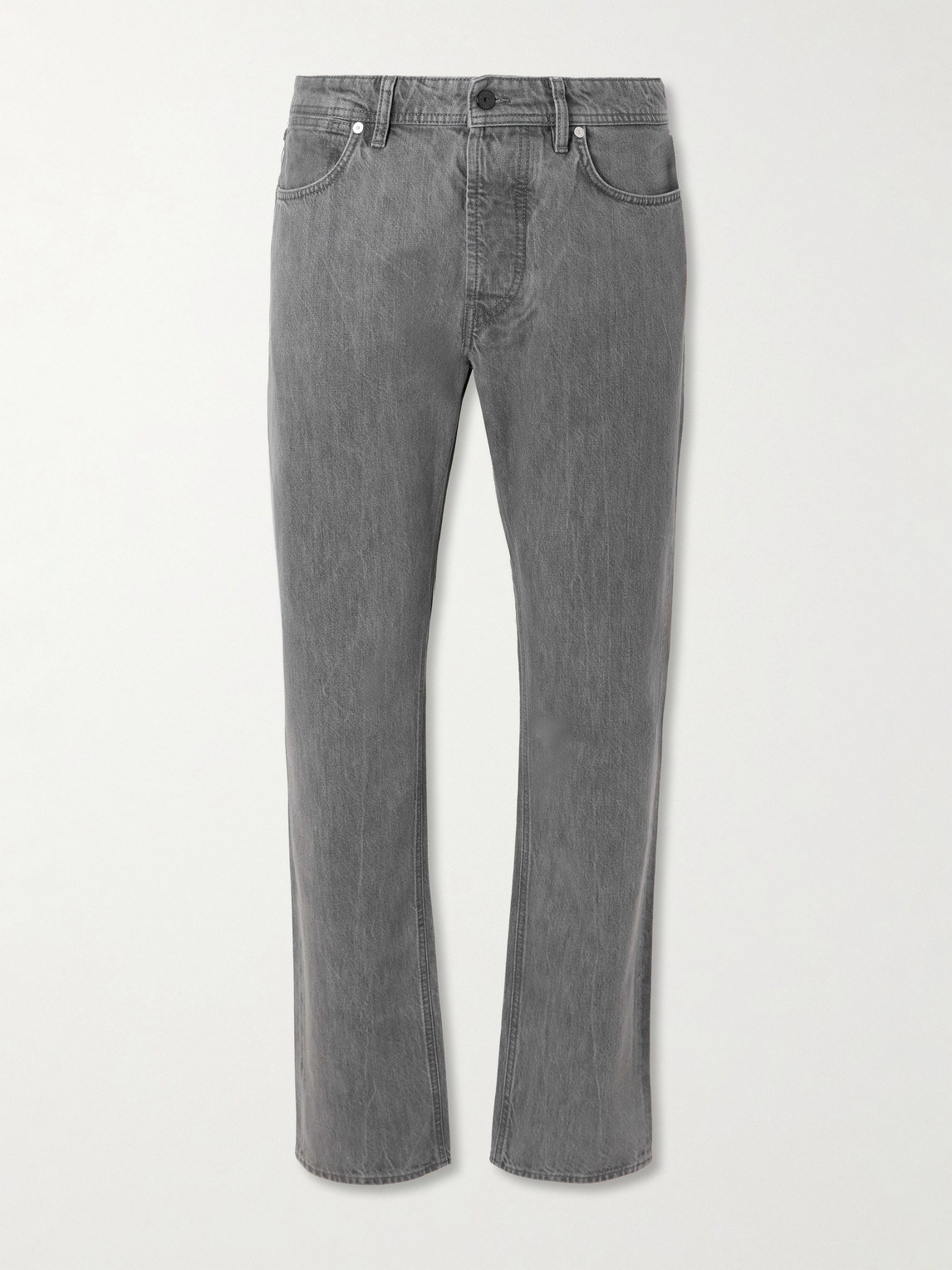 Denim Straight-Leg Organic-Cotton Jeans
