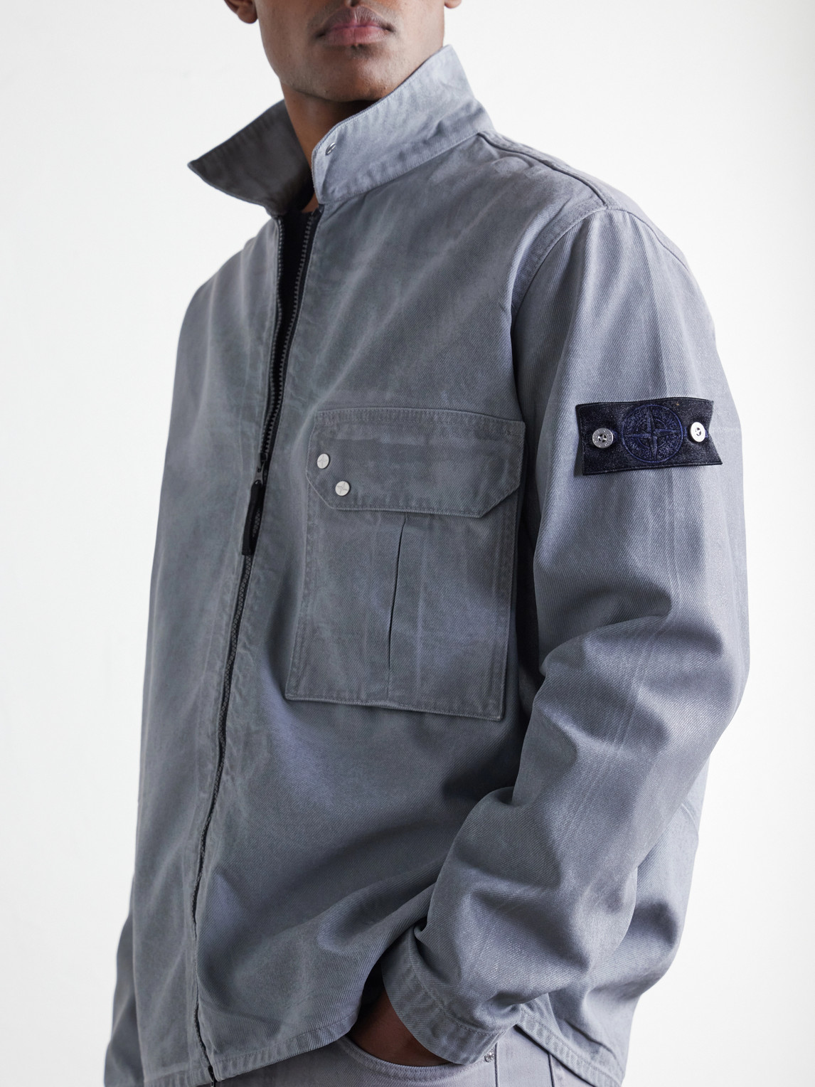 Denim Corroded Bull Denim-Tc Overshirt