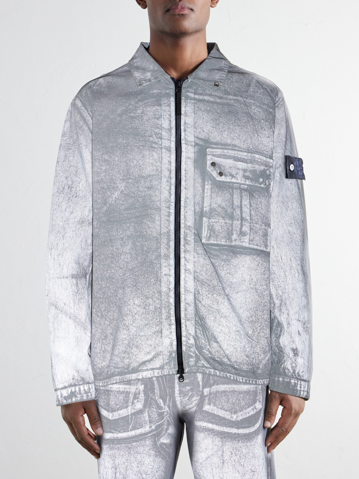 Denim Corroded Bull Denim-Tc Overshirt