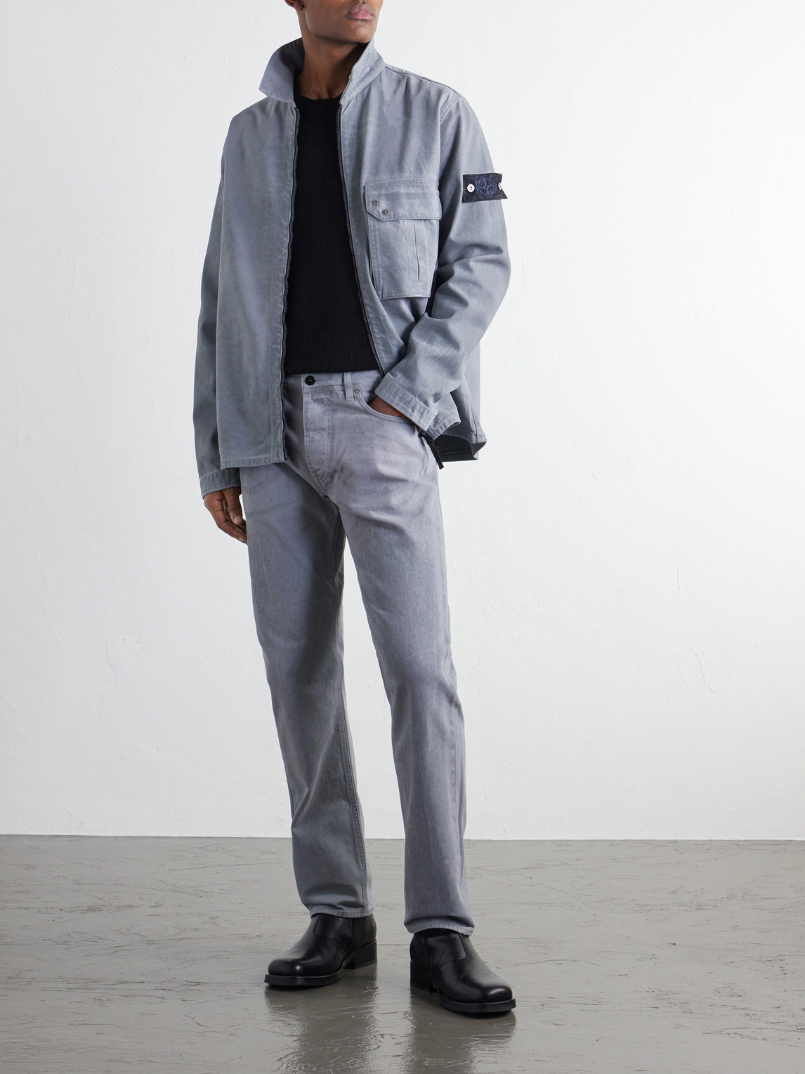 Denim Corroded Bull Denim-Tc Overshirt