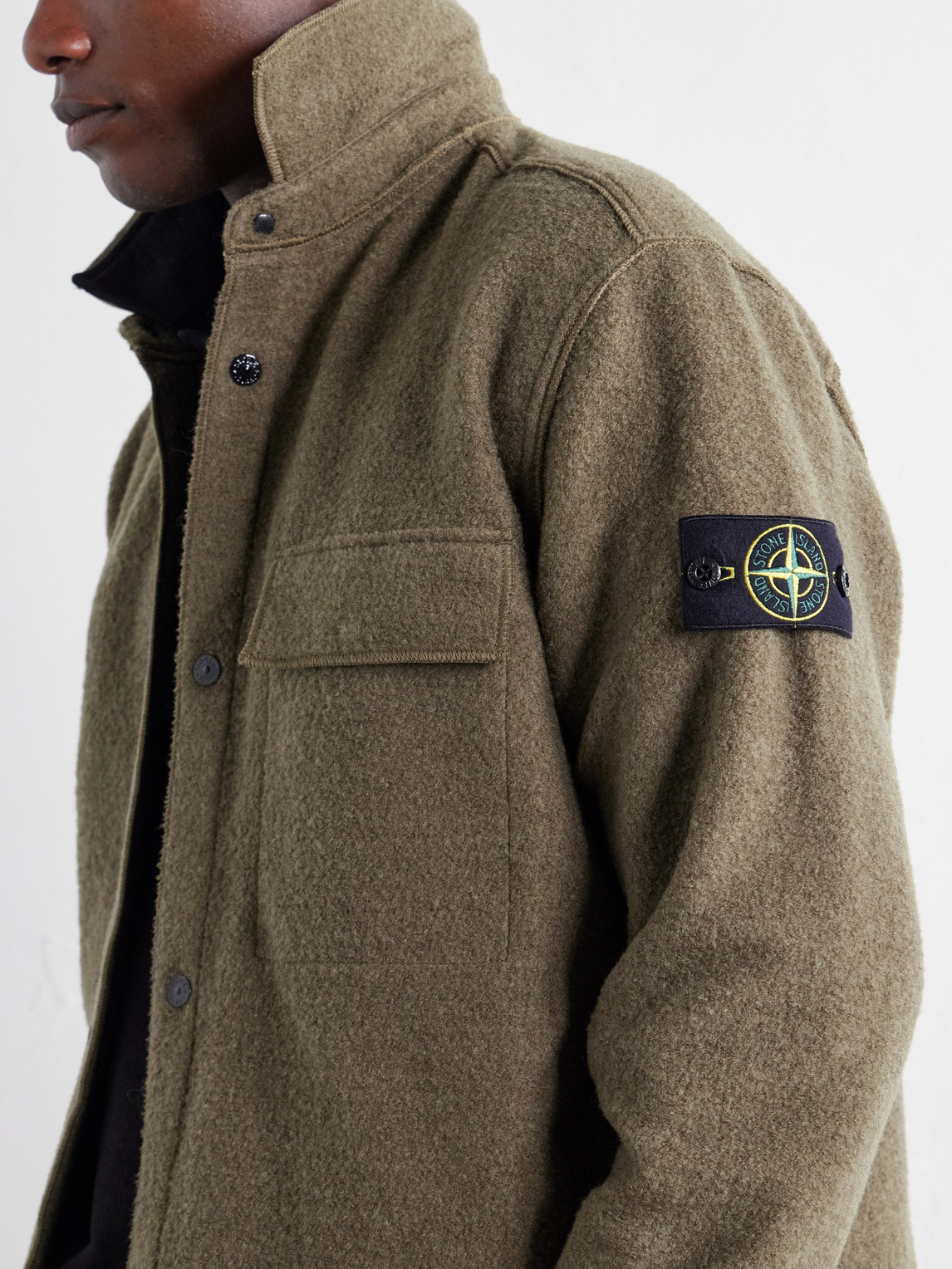 Micro Bouclé Overshirt