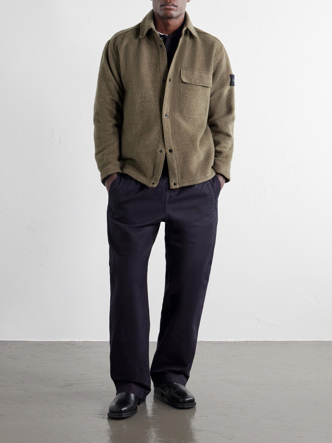 Micro Bouclé Overshirt