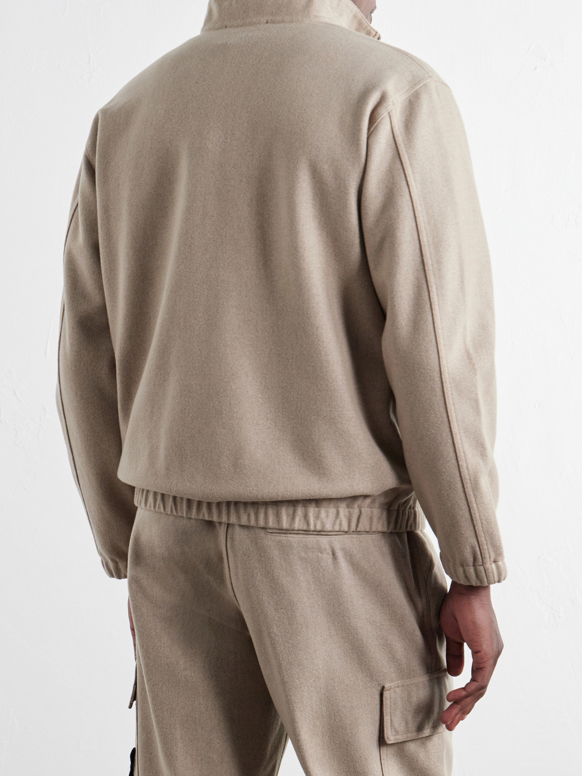 Garment-Dyed Wool Nylon Flannel-Tc Overshirt