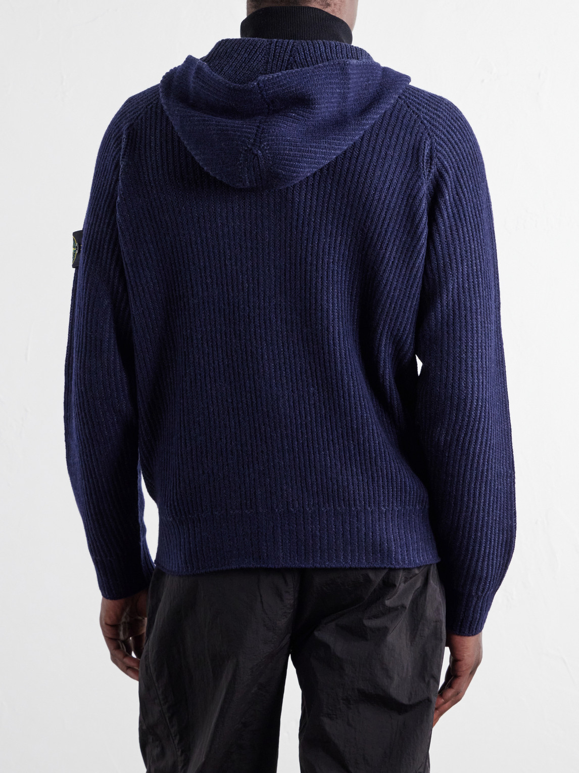 Ribbed Cashmere And Wool-Blend Zip-Up Hoodie