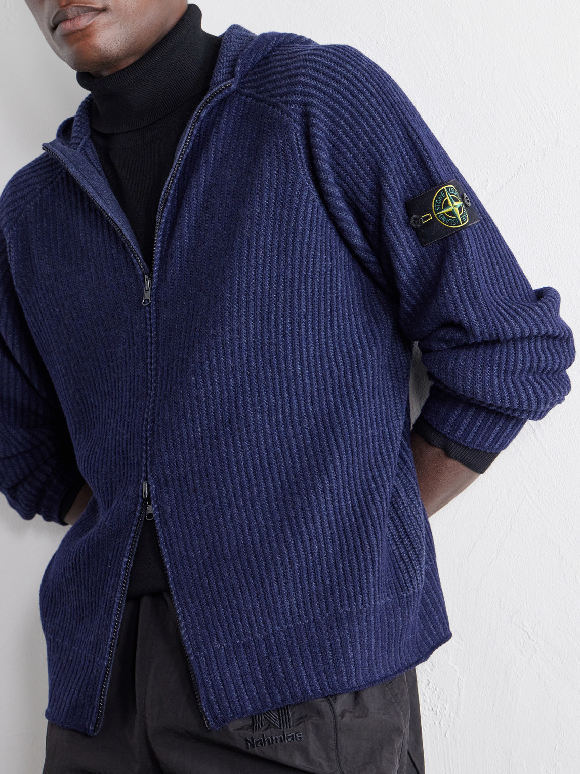 Ribbed Cashmere And Wool-Blend Zip-Up Hoodie