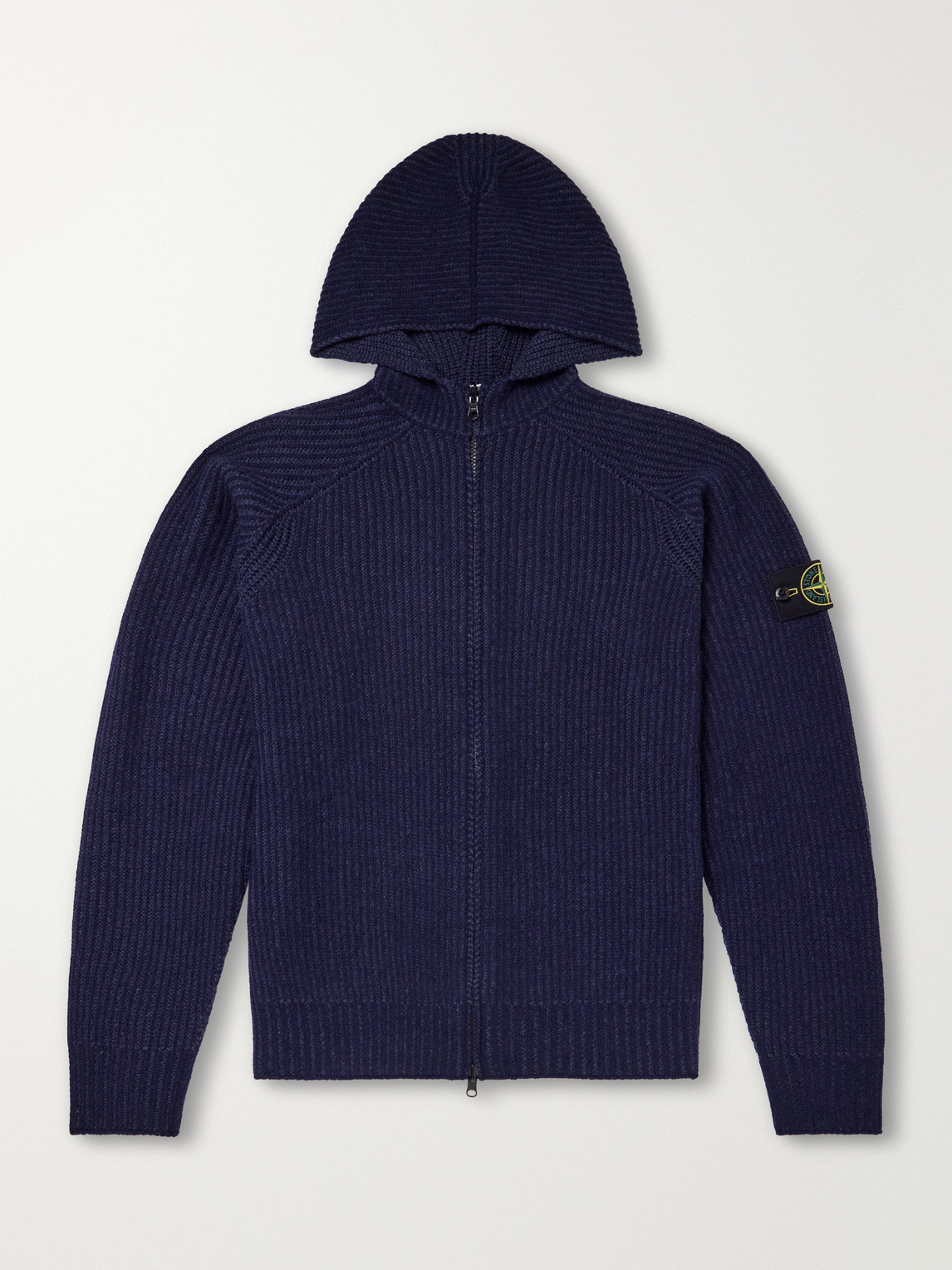 Ribbed Cashmere And Wool-Blend Zip-Up Hoodie