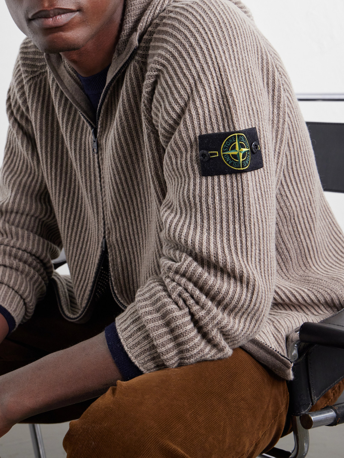 Ribbed Cashmere And Wool-Blend Zip-Up Hoodie