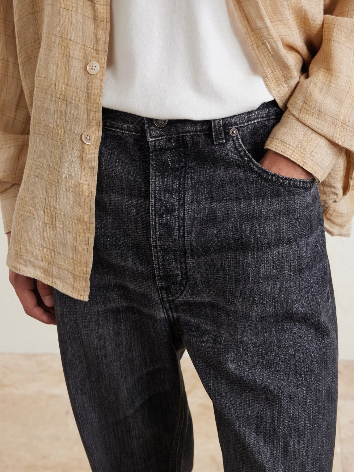 Vega Straight-Leg Recycled Cotton-Blend Jeans