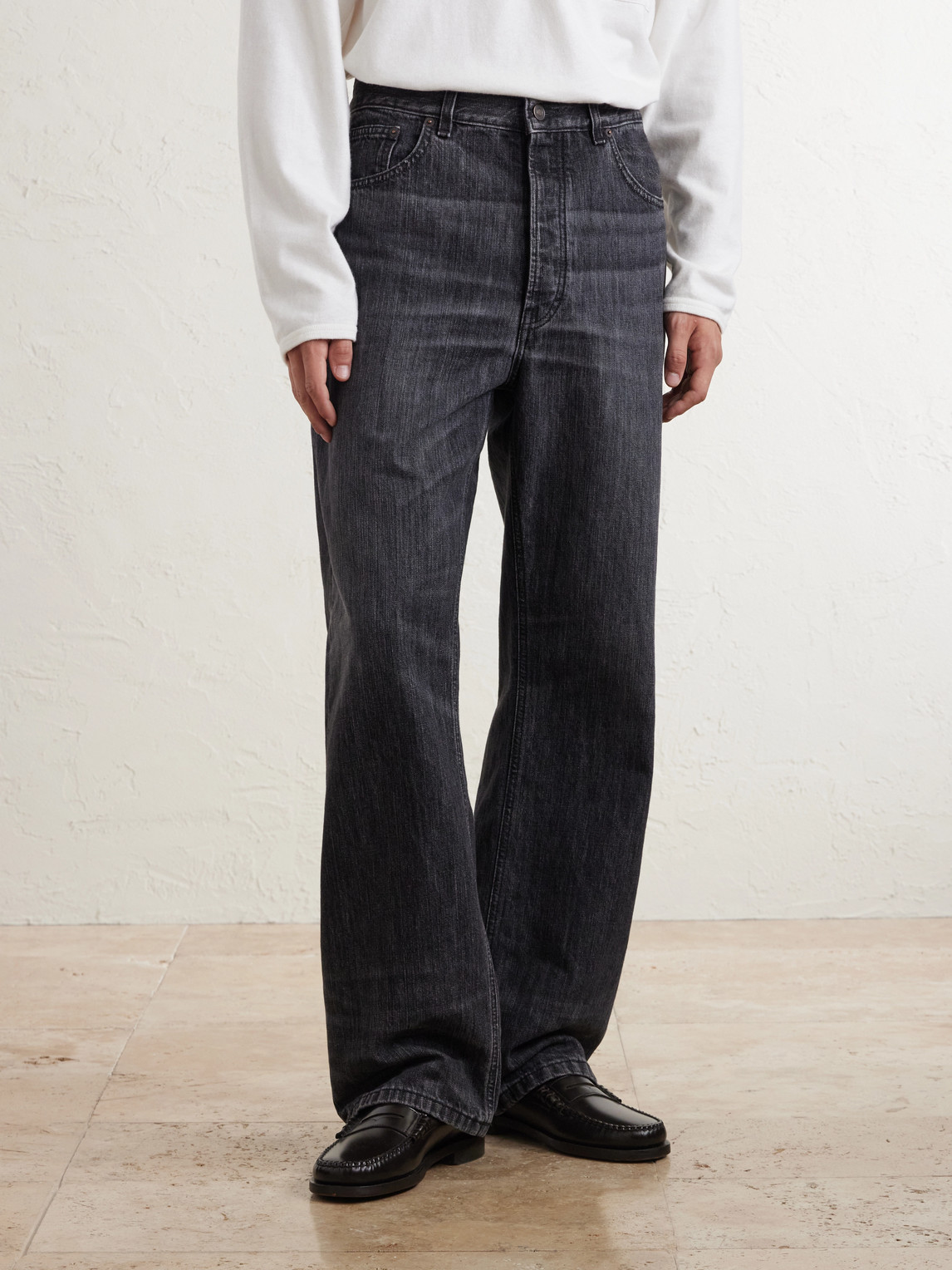 Vega Straight-Leg Recycled Cotton-Blend Jeans